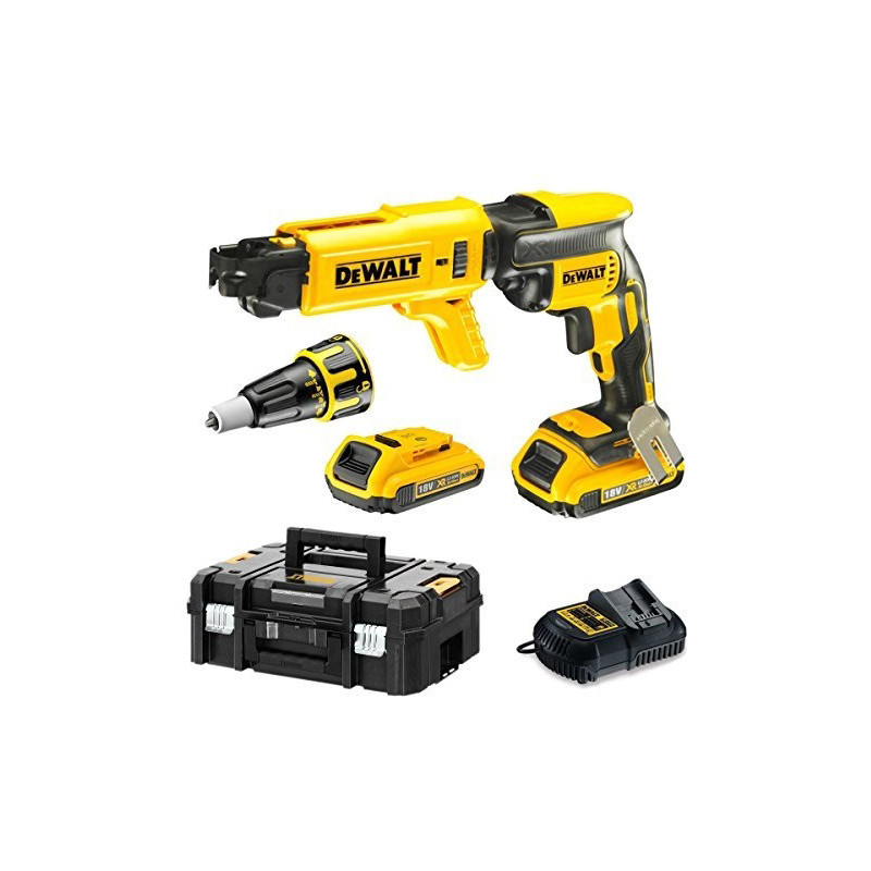 VISSEUSE PLAQUISTE 18V DEWALT DCF620D2K-QW - 2 BATTERIES 2AH - CHARGEUR - COFFRET TSTAK