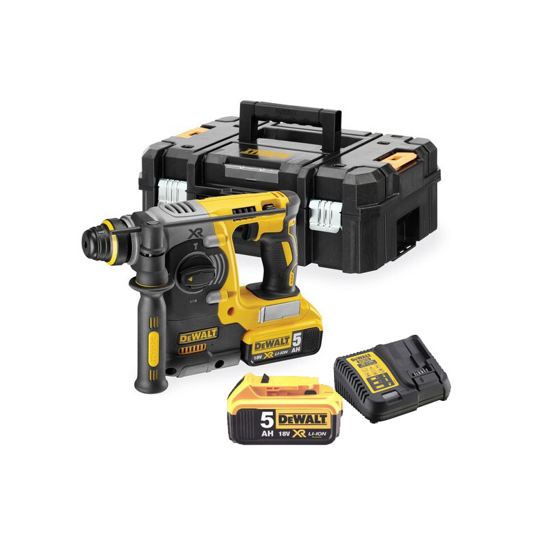 PERFORATEUR SDS-PLUS 18V DEWALT DCH273P2 XR - 2 BATTERIES 5AH - CHARGEUR - COFFRET TSTAK
