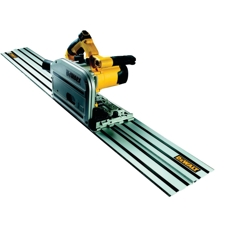 SCIE PLONGEANTE 1300W DEWALT DWS520KT - RAIL DE GUIDAGE 1,5 M - COFFRET TSTAK