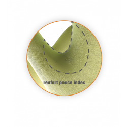 GANT DE TRAVAIL TRICOTE VANISE NYLON MAXICUT ULTRA JAUNE/NOIR