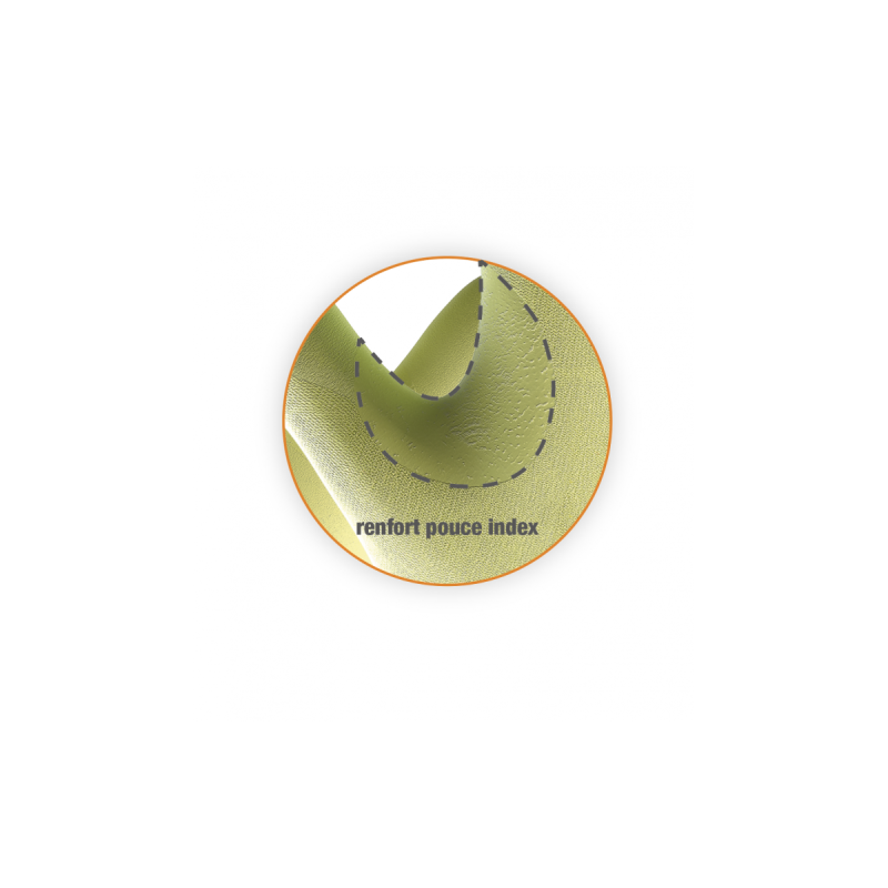 GANT DE TRAVAIL TRICOTE VANISE NYLON MAXICUT ULTRA JAUNE/NOIR