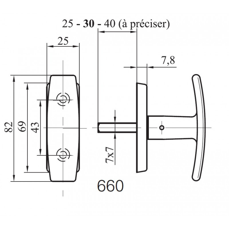 BOUTON SUR ROSACE MAP POUR CRÉMONE MODÈLE 660