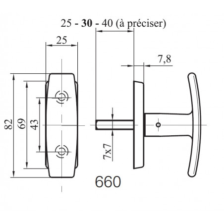 BOUTON SUR ROSACE MAP POUR CRÉMONE MODÈLE 660