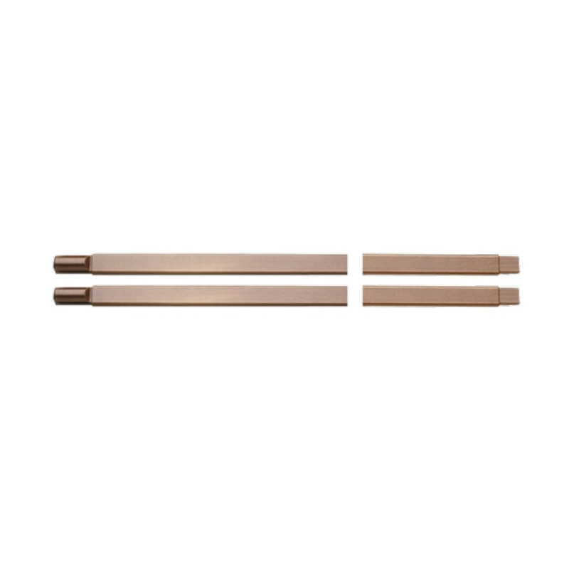 KIT DE TRINGLE MOTTURA COMPATIBLE AVEC SERRURES SÉRIES 436 ET 537, COLORIS MARRON