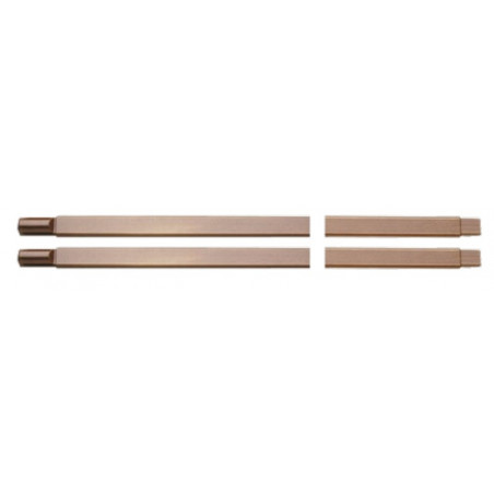 KIT DE TRINGLE MOTTURA COMPATIBLE AVEC SERRURES SÉRIES 436 ET 537, COLORIS MARRON
