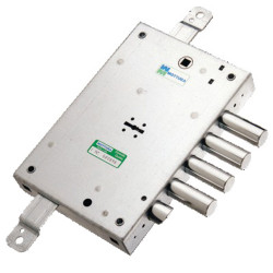 SERRURE À LARDER MOTTURA 3 POINTS DOUBLE PANNETON A2P POUR PORTE BLINDÉE SÉRIE 52571