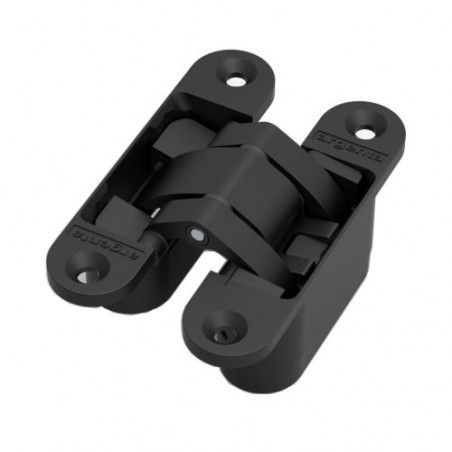 CHARNIÈRE INVISIBLE SMALL EN ZAMAK DIMENSION 95X23 MM FINITION CHROMÉ MAT