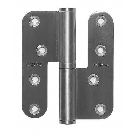 PAUMELLE RÉGLABLE 100X86 MM INOX BROSSÉ GAUCHE