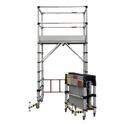 ÉCHAFAUDAGE ROULANT TÉLESCOPIQUE ALUMINIUM TELETOWER DUARIB 30100600 ÉCHAFAUDAGE ROULANT TÉLESCOPIQUE ALUMINIUM TELETOWER DUARIB 30100600