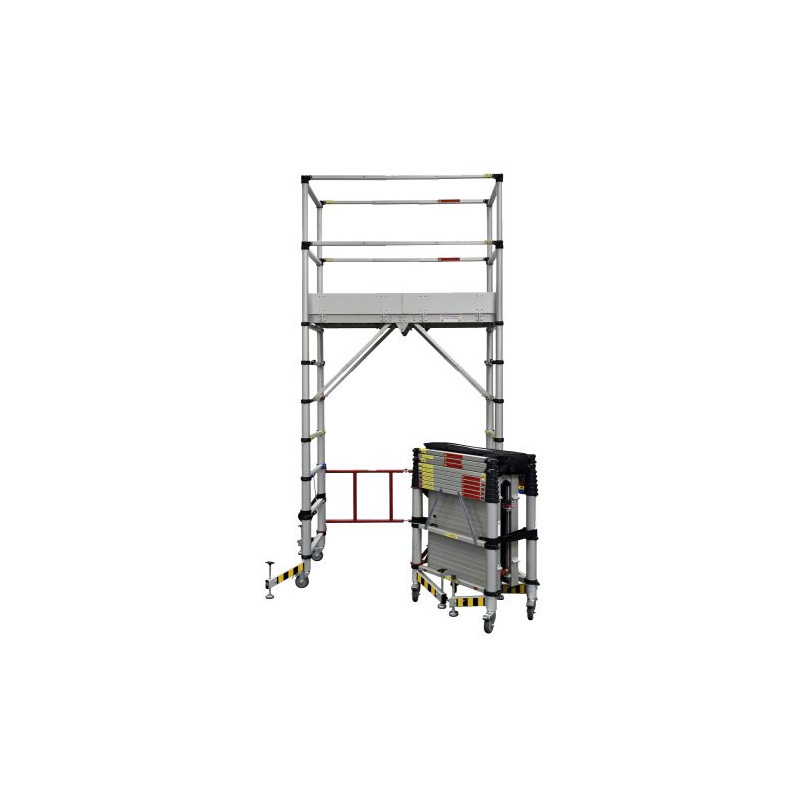 ÉCHAFAUDAGE ROULANT TÉLESCOPIQUE ALUMINIUM TELETOWER DUARIB 30100600