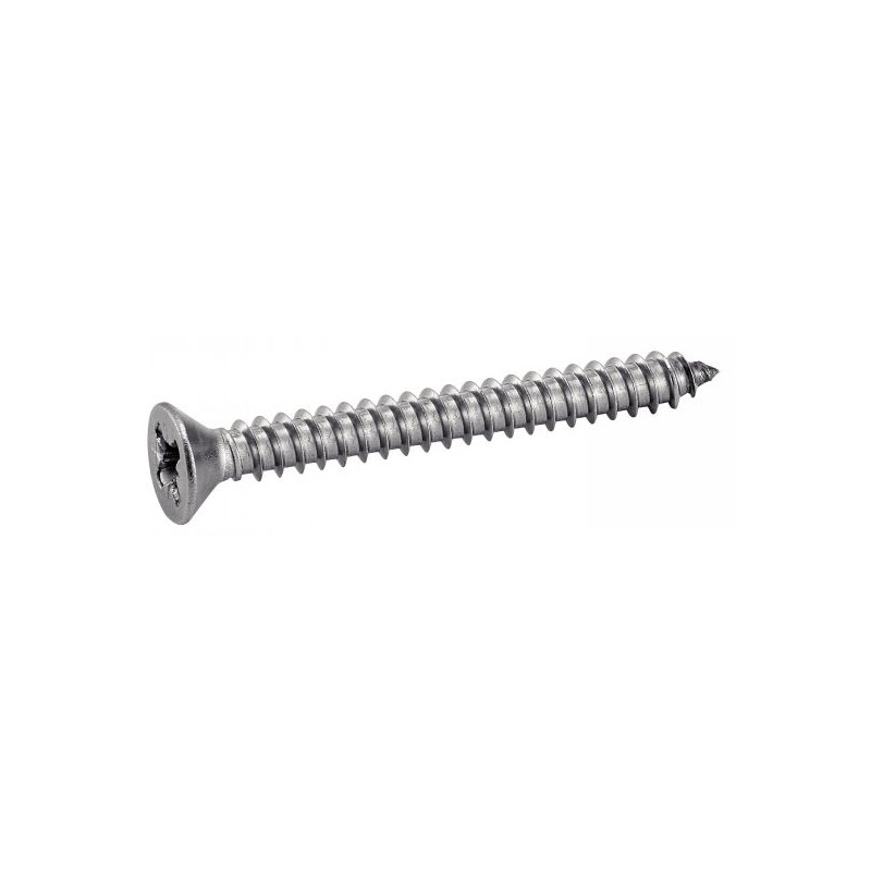 ACTON 624084.8X50 VIT TÔLE À TÊTE FRAISÉE POZIDRIVE INOX A2 DIN 7982 48X50 BOÎTE DE 200