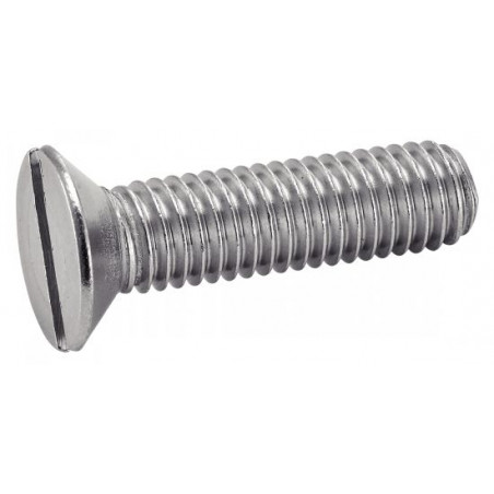 VIS À MÉTAUX TÊTE FRAISÉE FENDUE INOX A2 DIN 963 5X12 BOÎTE DE 200 - ACTON - 622085X12 12MM DIAMETRE 5MM CDT200