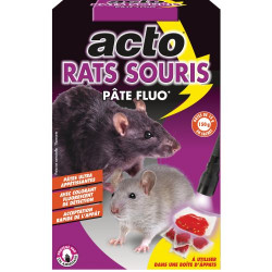 PATE A APPAT FLORESCENTE RATS ET SOURIS