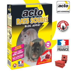 BLOC APPAT RATS ET SOURIS