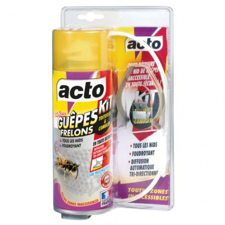 AEROSOL SPECIAL GUEPES ET FRELONS KIT TOITURES ET COMBLES