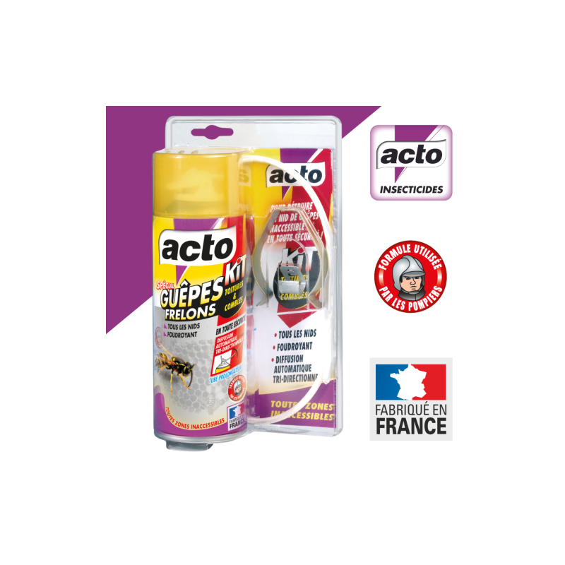 AEROSOL SPECIAL GUEPES ET FRELONS KIT TOITURES ET COMBLES