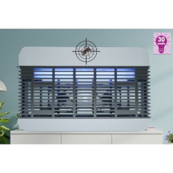 LAMPE U.V GRILL INSECTES-ASPIRATEUR GRAND FORMAT 100M2