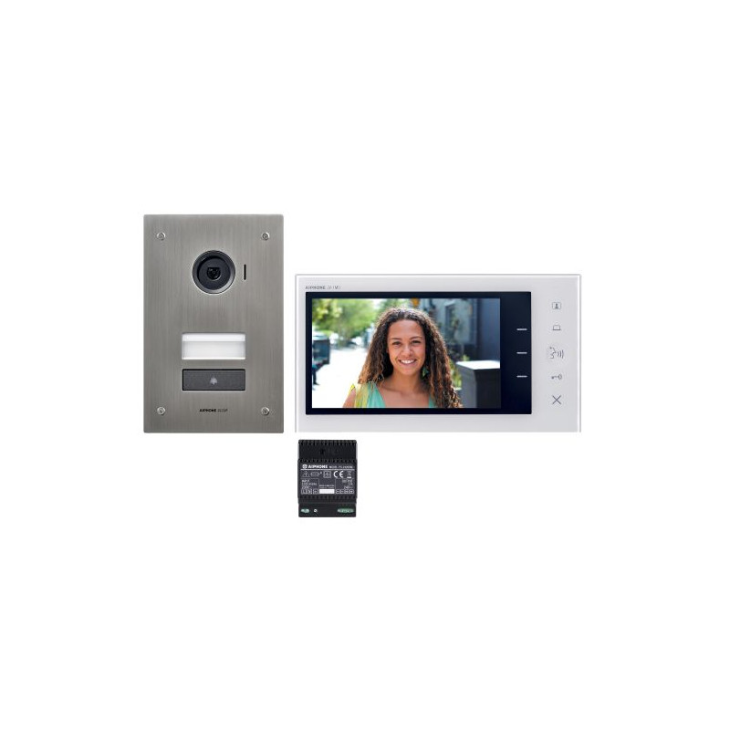 KIT VIDEO COULER ANTIVANDALES ENCASTRE 2 FILS INTEGRAL