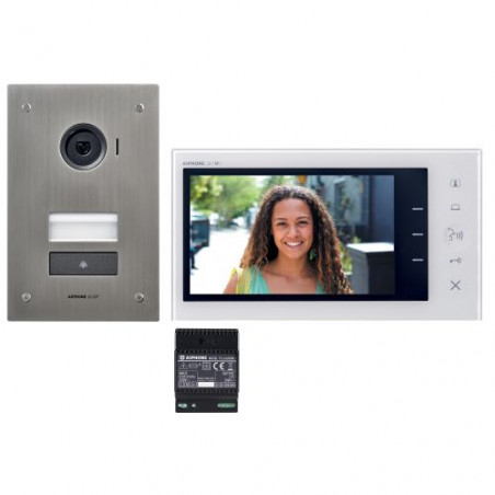 KIT VIDEO COULER ANTIVANDALES ENCASTRE 2 FILS INTEGRAL