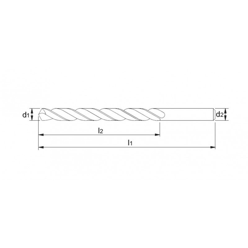 FORET PHANTOM HSS DIN 338 AVEC REVÊTEMENT TIN, QUEUE CYLINDRIQUE