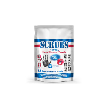 RECHARGE POUR SEAU DE 72 LINGETTES NETTOYANTES SCRUBS REFILL