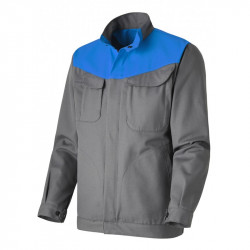 BLOUSON PRO'UP C/P GRIS / BLEU AZUR BLOUSON PRO'UP C/P GRIS / BLEU AZUR