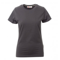 TEE-SHIRT FEMME MANCHE COURTE SUNRISE ANTHRACITE 100% COTON 190 GR/MQ TEE-SHIRT FEMME MANCHE COURTE SUNRISE ANTHRACITE 100% COTON 190 GR/MQ