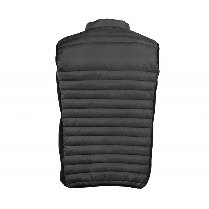 GILET BODYWARMER BI MATIERE HOMME TITANIUM/BLACK