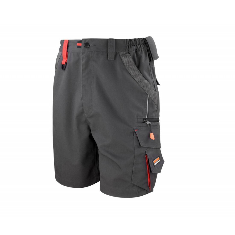 SHORT DE TRAVAIL TECHNICAL GRIS/NOIR 270G