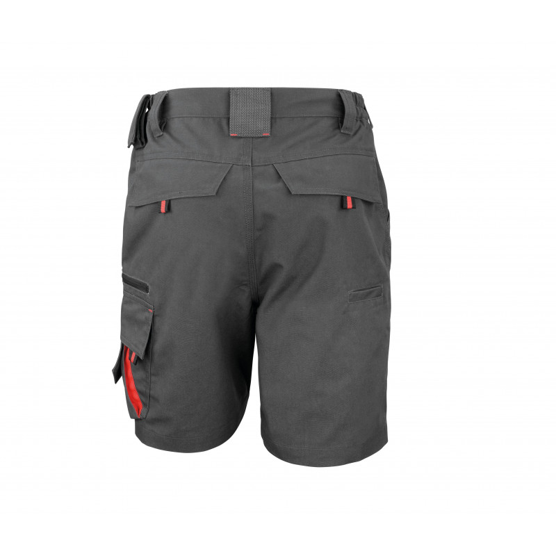 SHORT DE TRAVAIL TECHNICAL GRIS/NOIR 270G