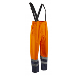 PANTALON DE PLUIE HV HYDRA ORANGE/MARINE TAILLE L