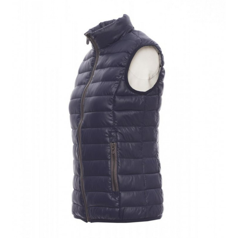 GILET DOUDOUNE FEMME CASUAL LADY 100% NYLON BLEU NUIT/GRIS