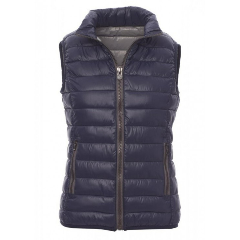 GILET DOUDOUNE FEMME CASUAL LADY 100% NYLON BLEU NUIT/GRIS