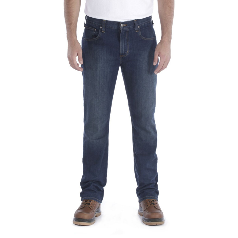 JEAN STRAIGHT TAPERED RUGGED FLEX BLEU CARHARTT