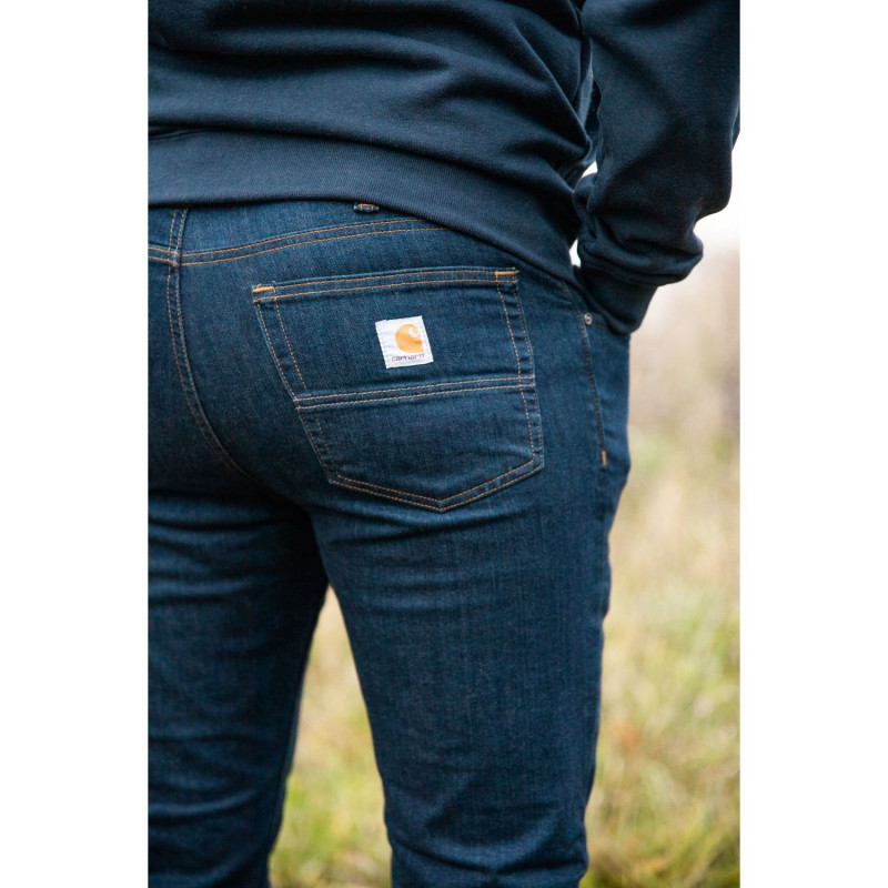 JEAN STRAIGHT TAPERED RUGGED FLEX BLEU CARHARTT