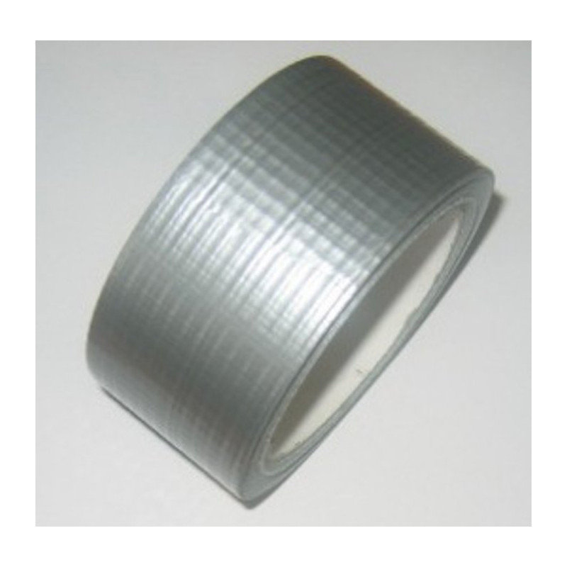 Toile grise, complexe toilé plastifié, multifonction  Long : 50M x Larg : 48mm