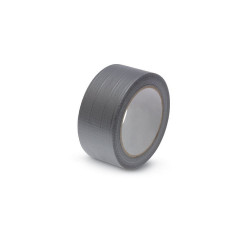 Toile grise, complexe toilé plastifié, multifonction  Long : 50M x Larg : 48mm