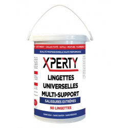 CARTON DE 6 SEAUX 90 LINGETTES MAINS ET MULTI SUPPORT