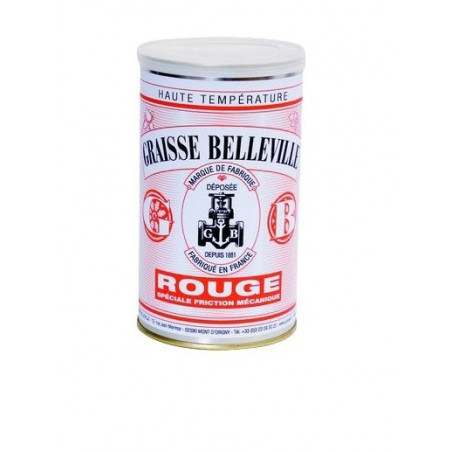 GRAISSE BELLEVILLE SPECIALE FRICTION MECANIQUE ROUGE POT DE 700G