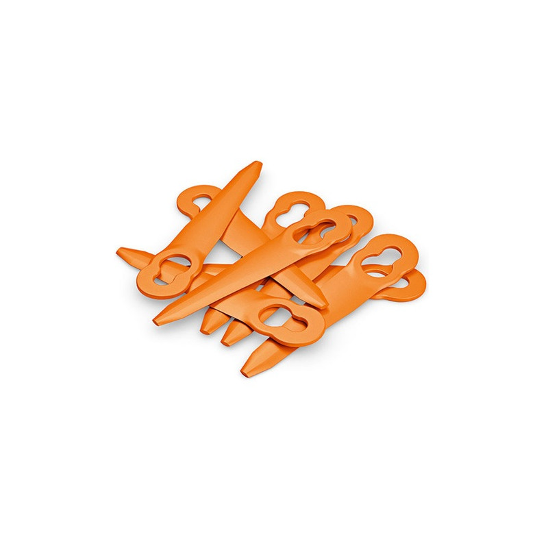 JEU DE 8 COUTEAUX STIHL POLYCUT 2-2 / 3-2 ORANGE - 4008-007-1000