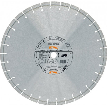 DISQUE À DÉCOUPER DIAMANT STIHL POUR PIERRE/BÉTON SB80