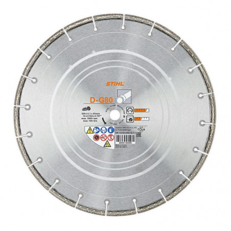 DISQUE À DÉCOUPER DIAMANT UNIVERSEL STIHL DG80 350 MM/14'' - 0835-070-7000