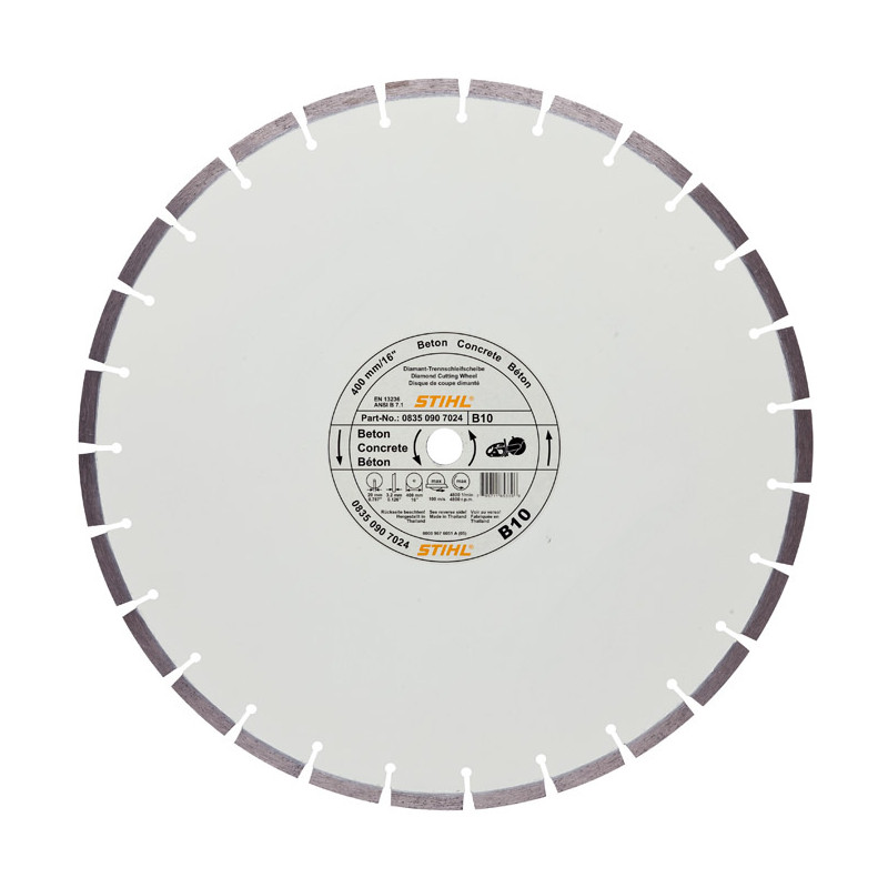 DISQUE DIAMANT BÉTON B10 300 MM X 2,6 MM STIHL