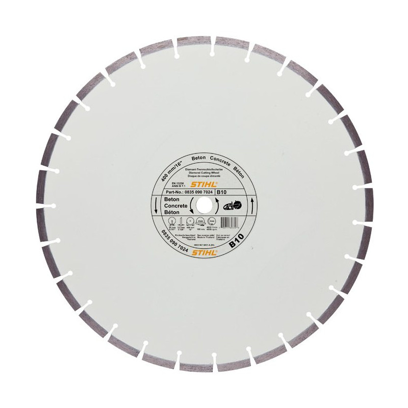DISQUE DIAMANT BÉTON B10 300 MM X 2,6 MM STIHL