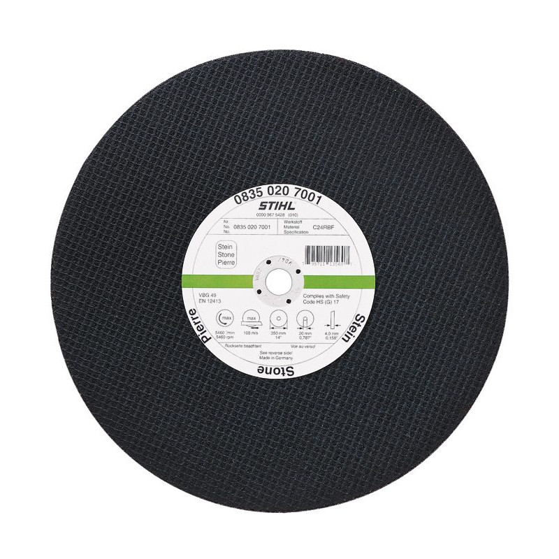 DISQUE À DÉCOUPER STIHL K-BA EN RÉSINE POUR LA PIERRE