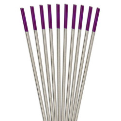 10 ELECTRODES TUNGSTENE LILAS SOUDURE ACIER/INOX LG150
