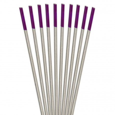10 ELECTRODES TUNGSTENE LILAS SOUDURE ACIER/INOX LG150