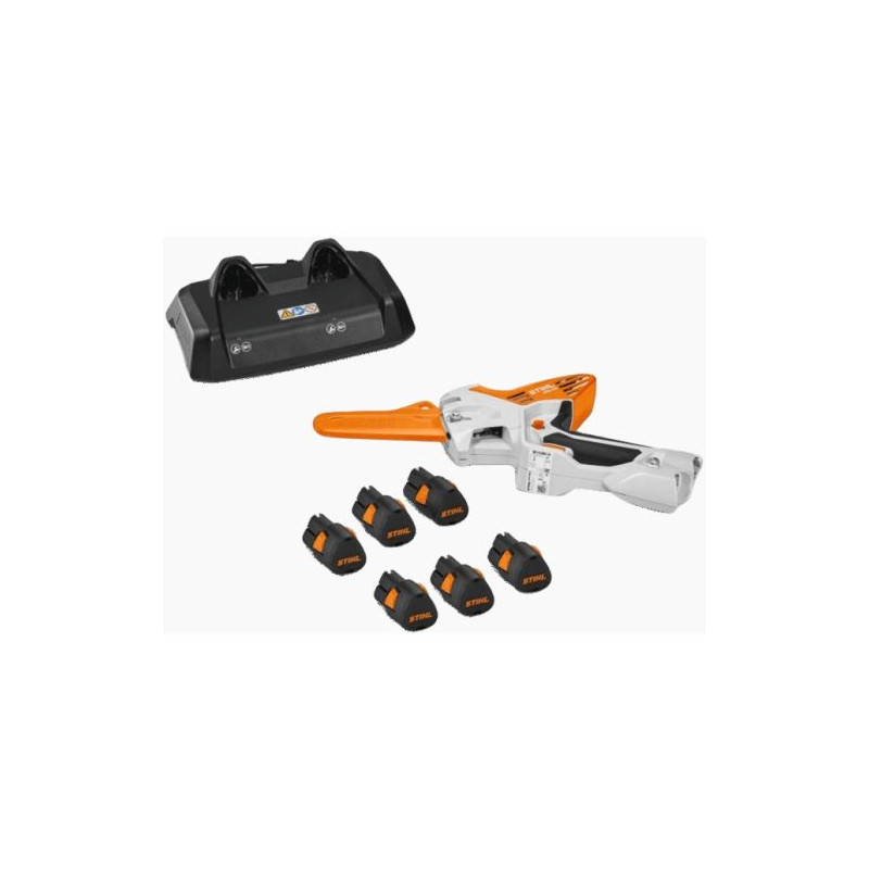 SCIE DE JARDIN STIHL GTA 40.0 AVEC 6 BATTERIES 21V ET CHARGEUR - MODÈLE GA04-200-000
