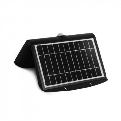 APPLIQUE MURALE LED SOLAIRE 8W 4000K NOIR+ DETECTEUR