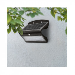 APPLIQUE MURALE LED SOLAIRE 8W 4000K NOIR+ DETECTEUR